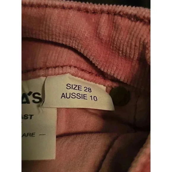 Rolla's Pants Ladies Pink Cordory East Coast Flare Size 28 IYKYK - Picture 11 of 16
